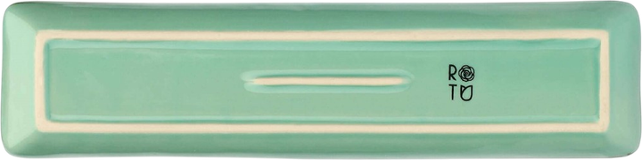 Набор сервировочных тарелок Rose&Tulipani Concerto Verde Acqua прямоугольных 32 х 8 см 4 шт (8021918041772) - изображение 4