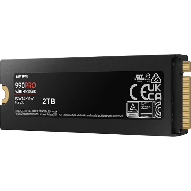 SSD диск Samsung 990 PRO 2TB PCIe 4.0 M.2 with Heatsink (MZ-V9P2T0CW) - Фото 4 SSD диск Samsung 990 PRO 2TB PCIe 4.0 M.2 with Heatsink (MZ-V9P2T0CW) - изображение 4