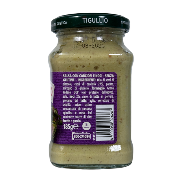 Соус на вершковій основі Tigullio з артишоком і грецькими горіхами carciofi e noci 185 г - зображення 3