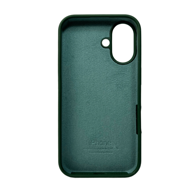 Защитный чехол-накладка Silicone Full Case AA Open Cam для Apple iPhone 16 Atrovirens (FullOpeAAi16-40) - изображение 2