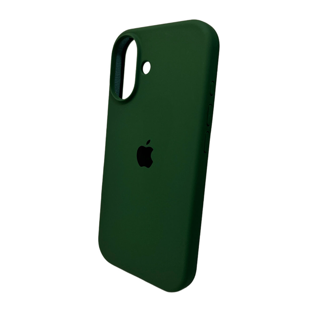 Защитный чехол-накладка Silicone Full Case AA Open Cam для Apple iPhone 16 Atrovirens (FullOpeAAi16-40) - изображение 3