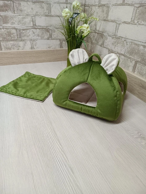 Будиночок для гризунів, щуриків, морських свинок Animals_joy Юрта-тунель M 28*28см (004) - Фото 4 Будиночок для гризунів, щуриків, морських свинок Animals_joy Юрта-тунель M 28*28см (004) - зображення 4
