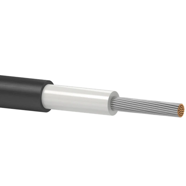 Кабель для солнечных панелей Одескабель H1Z2Z2-K 1*6 black (Бухта 50 м) - Фото 1 Кабель для солнечных панелей Одескабель H1Z2Z2-K 1*6 black (Бухта 50 м) - изображение 1