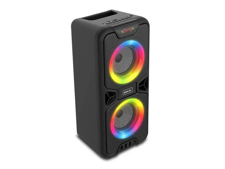 Колонка портативная музыкальная Bluetooth BKK B86 8917 2х10Вт черный - Фото 2 Колонка портативная музыкальная Bluetooth BKK B86 8917 2х10Вт черный - изображение 2