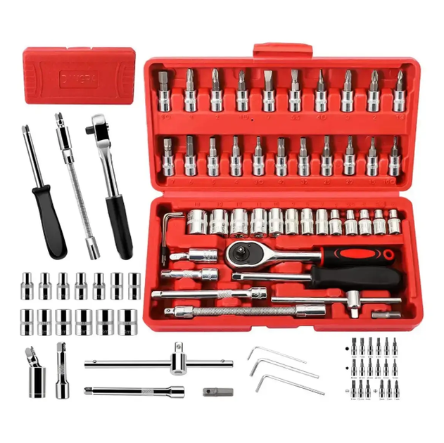 Набор инструментов 46 предметов New Tools 1/4" (5919) - изображение 5