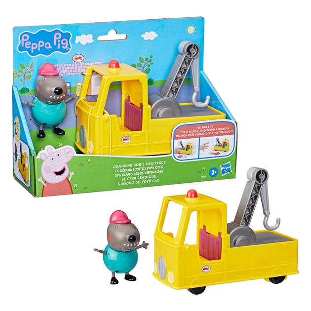 Zabawka Hasbro Holownik ŚWINKA PEPPA Dziadka Psa, pojazd z figurką (5010996216427) - obraz 2