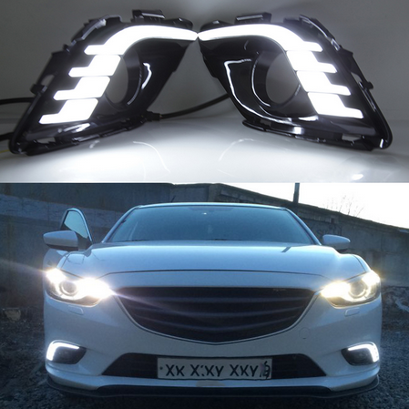 Рамки противотуманок Mazda 6, з DRL (2012-2015) - зображення 6