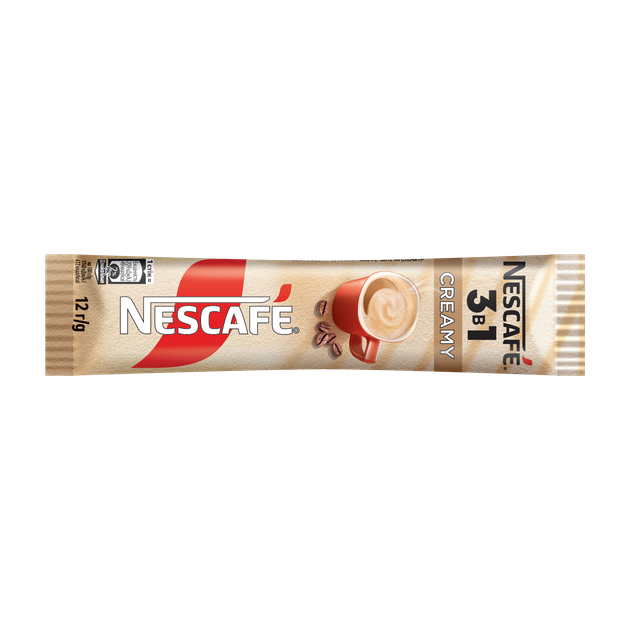 Напиток кофейный NESCAFE 3 в 1 Creamy растворимый в стиках 12 г х 53 шт (8445291312920) - Фото 2 Напиток кофейный NESCAFE 3 в 1 Creamy растворимый в стиках 12 г х 53 шт (8445291312920) - изображение 2