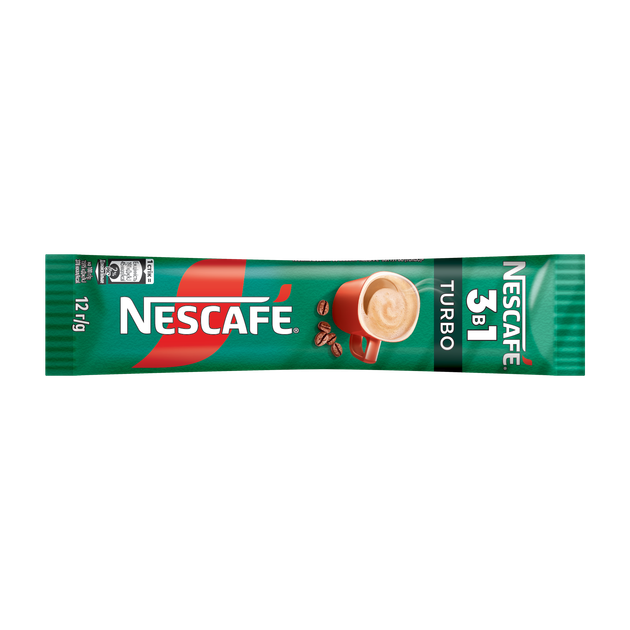 Напиток кофейный NESCAFE 3 в 1 Turbo растворимый в стиках 12 г х 53 шт (8445291312586) - изображение 2