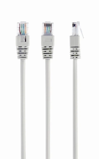 Патч-корд литий Cablexpert PP12-3M CCA, UTP, RJ45, Cat.5e, 3m, сірий - Фото 2 Патч-корд литий Cablexpert PP12-3M CCA, UTP, RJ45, Cat.5e, 3m, сірий - изображение 2