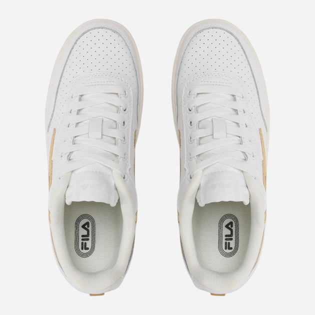 Жіночі кеди низькі Fila Sevaro F FFW0284-13069 40 Білий/Золотистий (8719477767522) - зображення 5