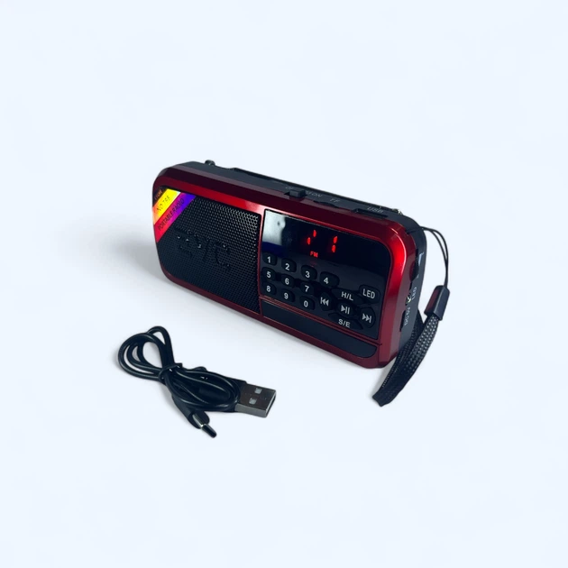 Портативний радіоприймач VHG EC-7, Red - изображение 5