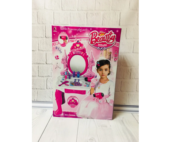 Трюмо дитяче зі стільчиком Kids 66868 феном та аксесуарами - зображення 4