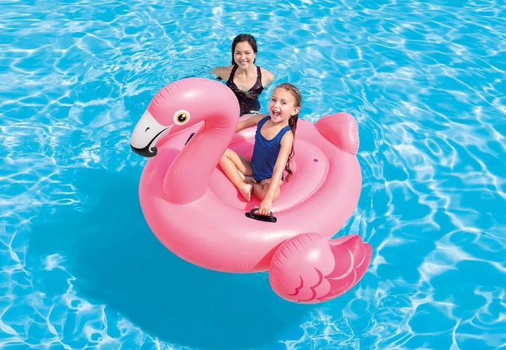 Materac dmuchany do pływania Intex Flamingo 142 x 137 x 97 cm 57558 (6941057403021) - obraz 4