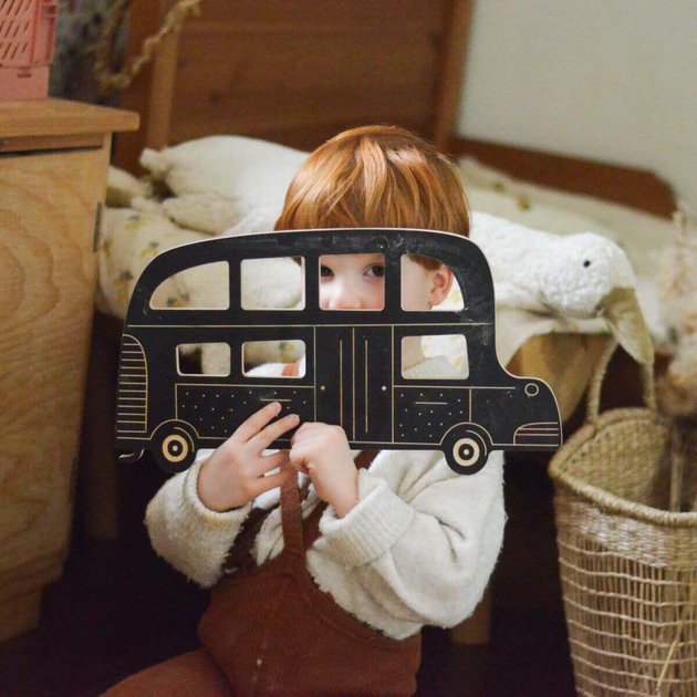 Tablica kredowa Milin Retro autobus z kredą (5902490417908) - obraz 3