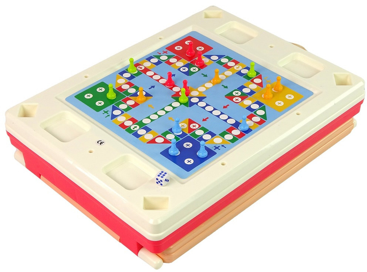 Tablica dwustronna LEAN Toys 3 w 1 Stolik do zabawy (5905991009870) - obraz 6