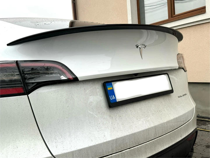 Спойлер лип на багажник Tesla Model Y 2020-, черный глянец KINDLE для Tesla Model Y 2020- (4023) - изображение 3
