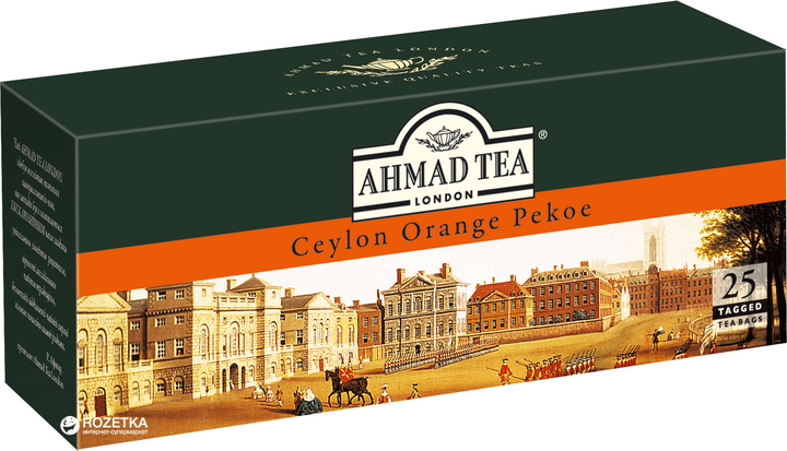 Чай пакетированный Ahmad Tea Оранж Пеко Голд 25 х 2 г (054881011884 ...
