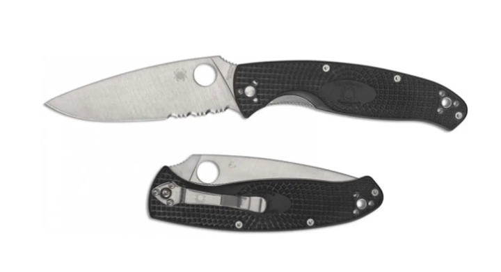 Ніж Spyderco Resilience FRN, полусеррейтор - изображение 1