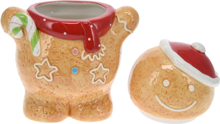 Pojemnik Home Styling Collection Cookie Wzór Chłopiec świąteczny w kształcie piernika 15 x 19 cm (5902973437171) - obraz 2