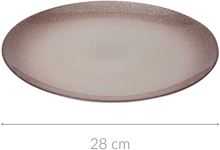 Talerz Home Styling Collection Beryt szklany płaski Ø 28 cm (8721037043700) - obraz 2