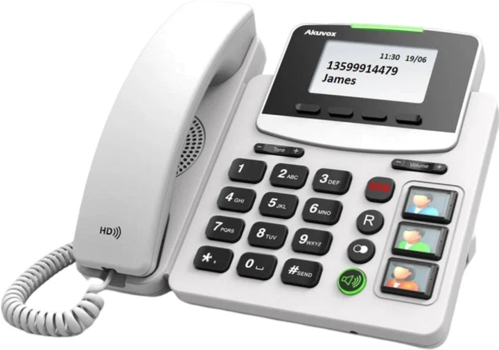 IP-телефон Akuvox R15P Health Care Phone with SOS Button White (6933964801632) - зображення 3