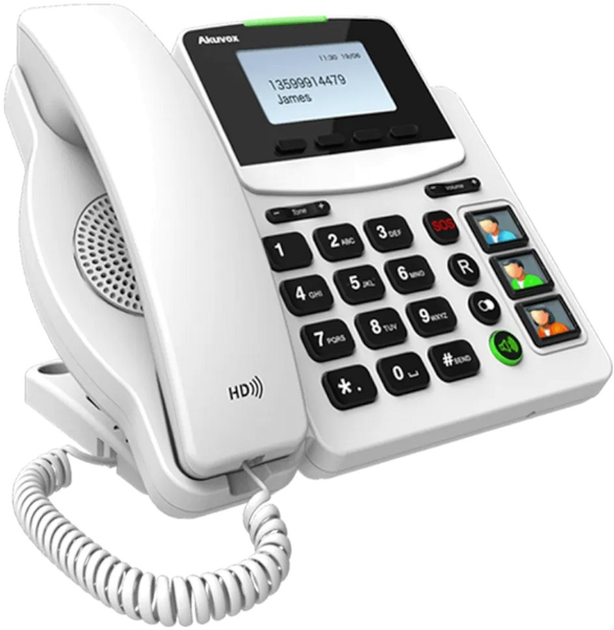 Telefon IP Akuvox R15P Health Care Phone White (6933964801182) - obraz 2