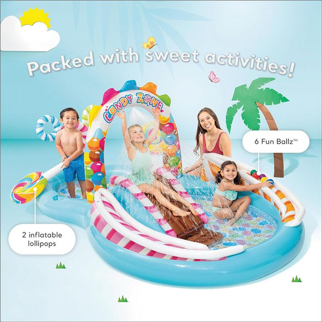 Plac zabaw dmuchany Intex Candy Zone 295 x 191 x 130 cm 57149 (6941057407630) - obraz 7