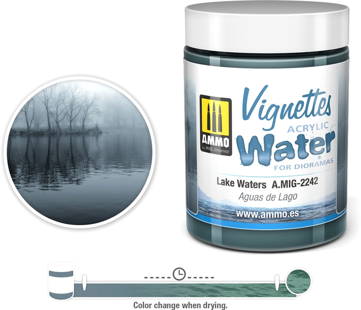 Woda akrylowa Ammo Vignettes Lake Waters 100 ml (8432074022428) - obraz 1