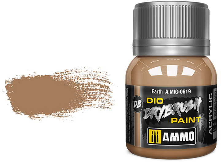 Farba Ammo DIO Drybrush 40 ml Ziemia (8432074006190) - obraz 1