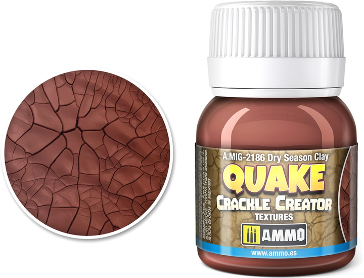 Farba pękająca Ammo Quake Crackle Creator Textures Dry Season Clay 40 ml (8432074021865) - obraz 1