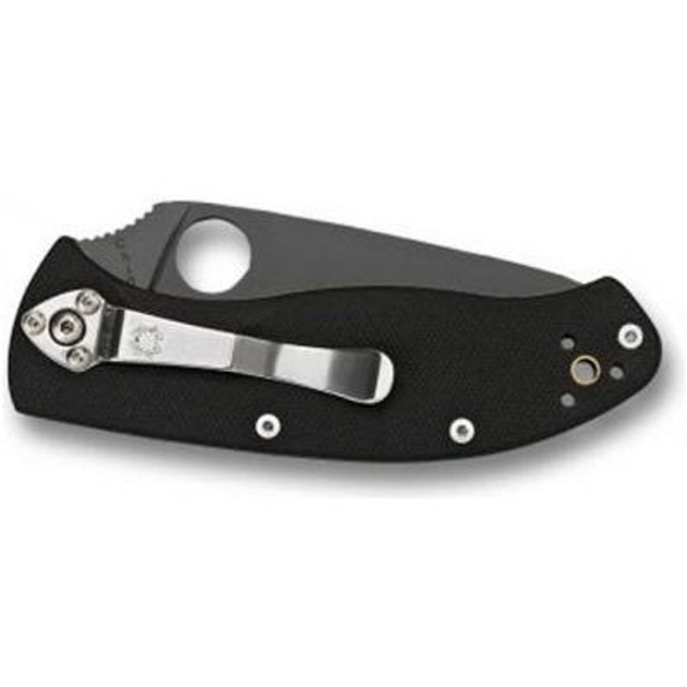 Ніж Spyderco Tenacious, Black Blade (C122GBBKP) - зображення 2