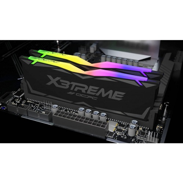 Оперативная память DDR4 OCPC MMX3A2K64GD436C18 64Gb 3600MHz 2х32Gb X3 RGB Black Kit - изображение 4