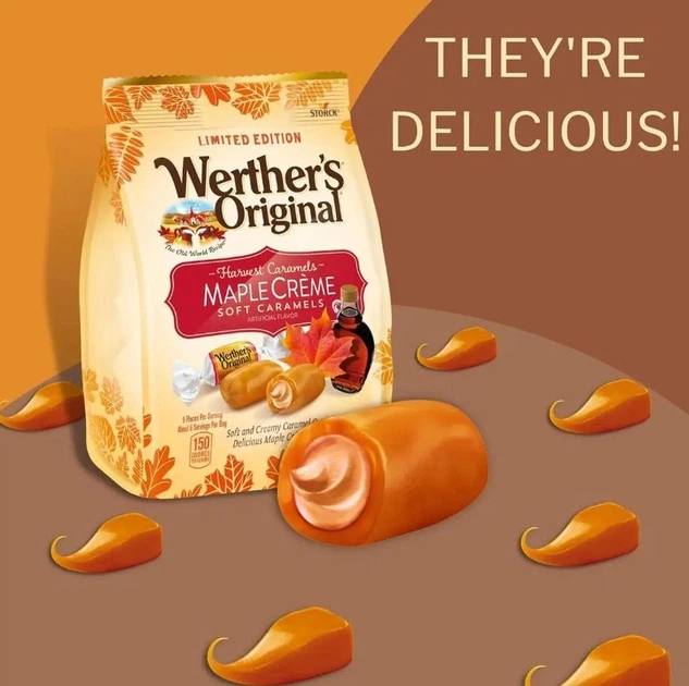 Конфеты Werther's Original Maple Creme Soft Caramels 210 г - изображение 4