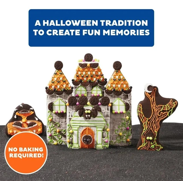 Пряничний будиночок OREO Create-A-Treat Halloween Spooky Castle Cookie Kit 649г - зображення 10