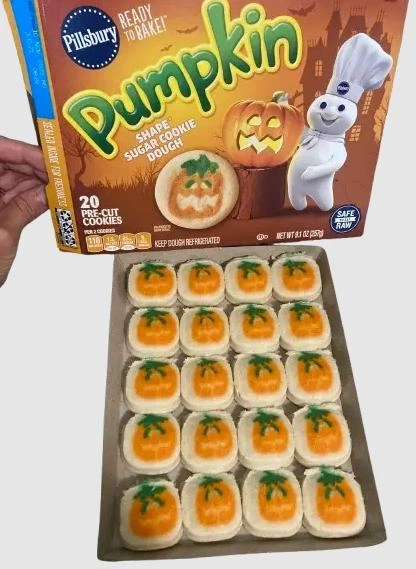 Тесто для сахарного печенья Pillsbury Ready-to-Bake Halloween с рисунком тыквы 20 шт 258 г - изображение 8