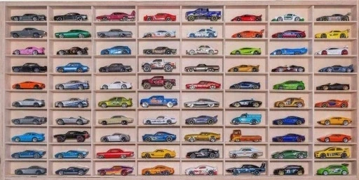 Полиця для машинок автомобілів Hot Wheels органайзер на 80 місць дерево / підвіски відділення 78,5х40 см - Фото 1 Полиця для машинок автомобілів Hot Wheels органайзер на 80 місць дерево / підвіски відділення 78,5х40 см - изображение 1