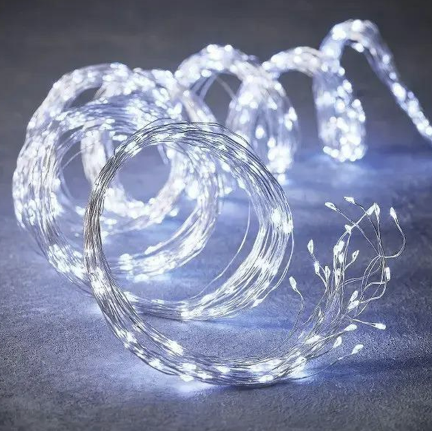 Гирлянда Конский хвост 200 LED 10 нитей от USB 8 режимов Холодный белый 2м (8415/EW) - изображение 5