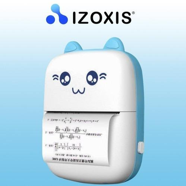 Детский принтер Mini printer Котик Bluetooth портативный термопринтер + 11 рулонов бумаги Izoxis - изображение 10