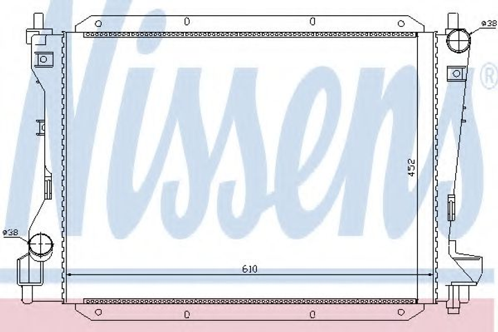 Радіатор JR S-TYPE(98-)2.5 i V6 24V(+)[OE XR8002935] Nissens (66703) - зображення 1