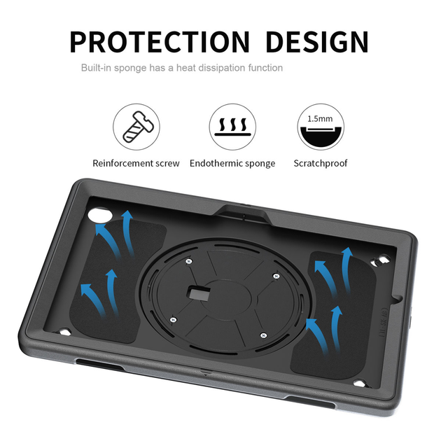 Чохол 4smarts Rugged Case Grip для Samsung Galaxy Tab A8 10.5" Black (4252011901296) - зображення 9