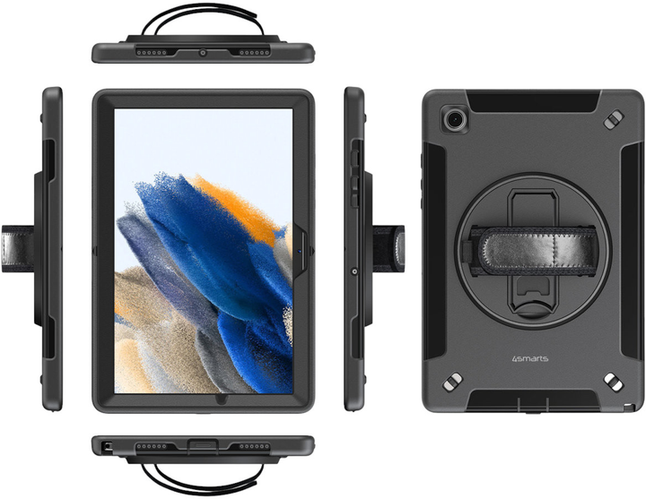 Чохол 4smarts Rugged Case Grip для Samsung Galaxy Tab A8 10.5" Black (4252011901296) - зображення 4