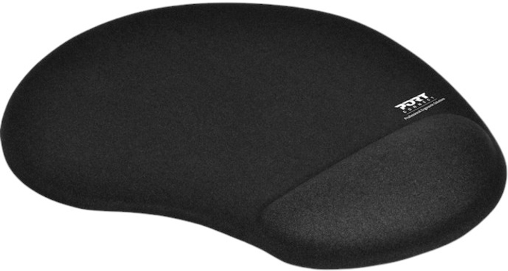 Podkładka pod mysz PORT Designs Ergonomic Black (3567049007171) - obraz 1