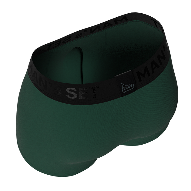 Трусы боксеры мужские хлопковые, Anatomic Classic 2.0, Black Series, темно-зеленые M NB100-13 - изображение 4