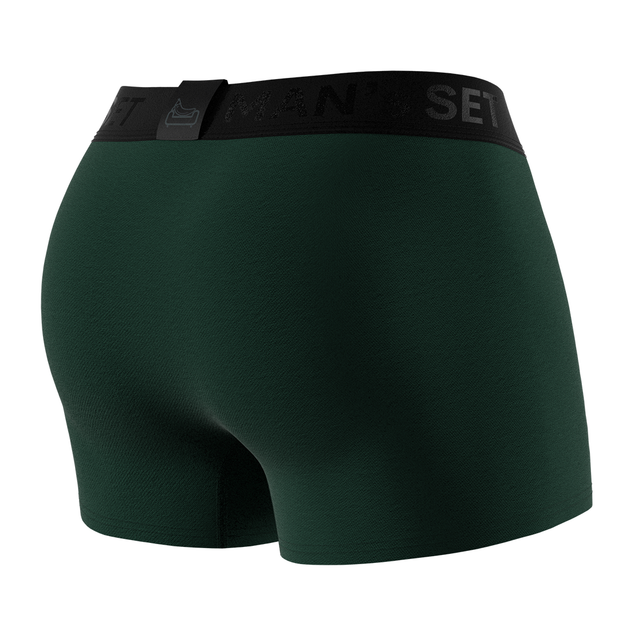 Трусы боксеры мужские хлопковые, Anatomic Classic 2.0, Black Series, темно-зеленые M NB100-13 - изображение 5