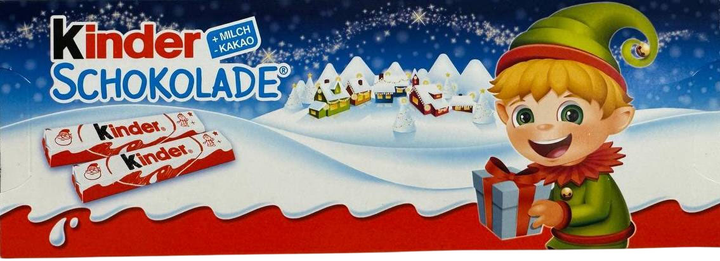 Новогодний подарок Kinder Schokolade Christmas Edition Молочный Киндер ...