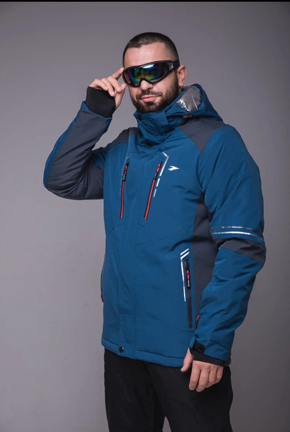 Горнолыжная мужская куртка батал Master Case синяя 3XL - изображение 15