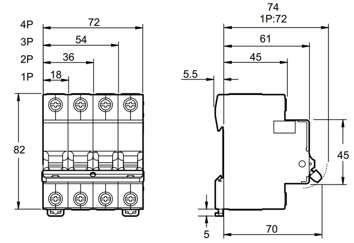 Автоматический выключатель Schneider Electric EZ9 3р 20А С - изображение 2