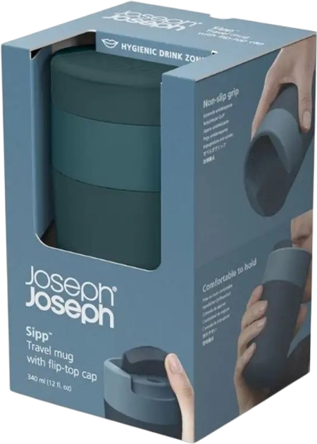 Kubek podróżny Joseph Joseph Sipp 340 ml Granatowy (5028420004229) - obraz 3