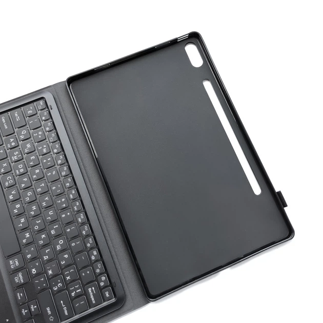 Чехол-клавиатура Smart Cover + Мышка для Lenovo Tab P12 Pro 12.6" Ukr+Ru+En Black - Фото 3 Чехол-клавиатура Smart Cover + Мышка для Lenovo Tab P12 Pro 12.6" Ukr+Ru+En Black - изображение 3